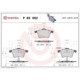 Set placute frana fata BREMBO pentru FORD GALAXY I, GALAXY MK I; SEAT ALHAMBRA; VW SHARAN 1.9D-2.3 03.95-03.10