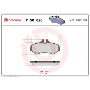 Set placute frana,frana disc BREMBO