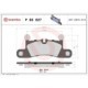 Set placute frana spate BREMBO pentru AUDI E-TRON GT, PORSCHE 911, CAYENNE, VW TOUAREG, dimensiuni 80 mm x 188 mm x 17 mm