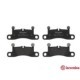 Set placute frana spate BREMBO pentru AUDI E-TRON GT, PORSCHE 911, CAYENNE, VW TOUAREG, dimensiuni 80 mm x 188 mm x 17 mm