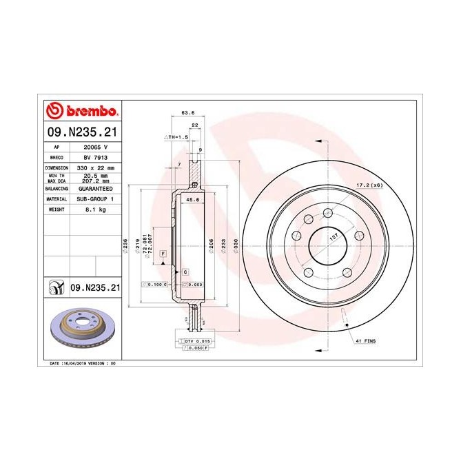 Disc frana BREMBO