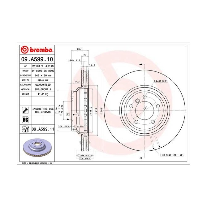 Disc frana BREMBO