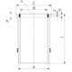 Cămașă cilindru MAHLE 130mm diametru interior, 258mm lungime, 164.2mm diametru flanșă pentru MERCEDES ACTROS MP2/MP3, TOURISMO, TRAVEGO, SETRA 400