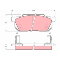Set placute frana,frana disc TRW AUTOMOTIVE