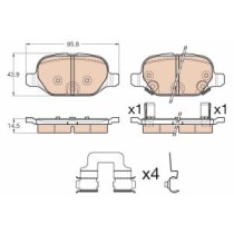 Set placute frana,frana disc TRW AUTOMOTIVE