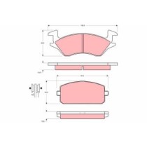 Set placute frana,frana disc TRW AUTOMOTIVE