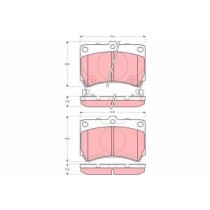 Set placute frana,frana disc TRW AUTOMOTIVE
