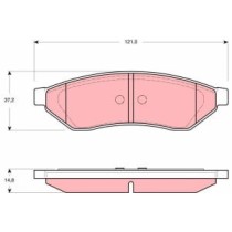 Set placute frana,frana disc TRW AUTOMOTIVE