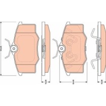 Set placute frana,frana disc TRW AUTOMOTIVE
