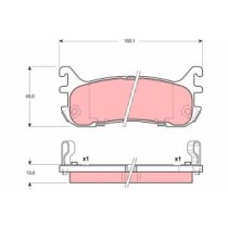 Set placute frana,frana disc TRW AUTOMOTIVE