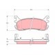 Set placute frana spate TRW AUTOMOTIVE Ford USA Escort Mazda 323 F V MX-5 I II 1.5-2.0 05.90-10.05 43x102.1x13 mm