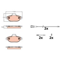 Set placute frana,frana disc TRW AUTOMOTIVE