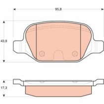 Set placute frana,frana disc TRW AUTOMOTIVE