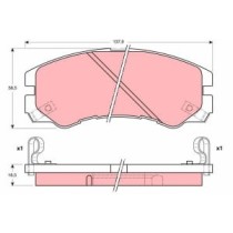 Set placute frana,frana disc TRW AUTOMOTIVE