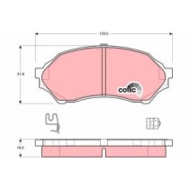 Set placute frana,frana disc TRW AUTOMOTIVE