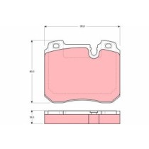 Set placute frana,frana disc TRW AUTOMOTIVE