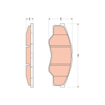 Set placute frana,frana disc TRW AUTOMOTIVE