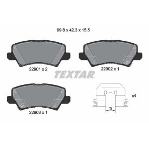 Set placute frana,frana disc TEXTAR