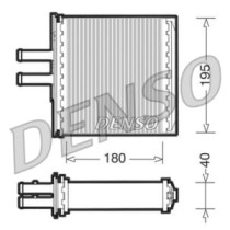 Schimbator caldura, incalzire habitaclu DENSO