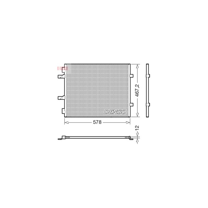 Condensator, climatizare DENSO