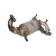 Convertor catalitic ceramic EURO 4 Ford Fiesta V Fusion 1.6 11.01-11.09 JMJ Runda Benzina