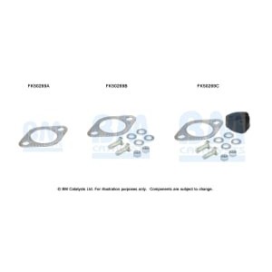 Set montare, sistem de esapament BM CATALYSTS