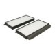 Filtru aer habitaclu particule FILTRON KIA SHUMA II 1.6/1.8 05.01-08.04 inaltime 20mm latime 106mm lungime 230mm