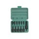 Set scule HANS tubulare biti impact pneumatic TORX dimensiune tubulara 1/2 1/4 3/8 12 buc cheie E-TORX T10-T60 cutie plastic