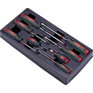 Trolleys, tool boxes, inserts with tools