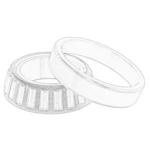 Lagăr, arbore intrare cutie (cutie man.)